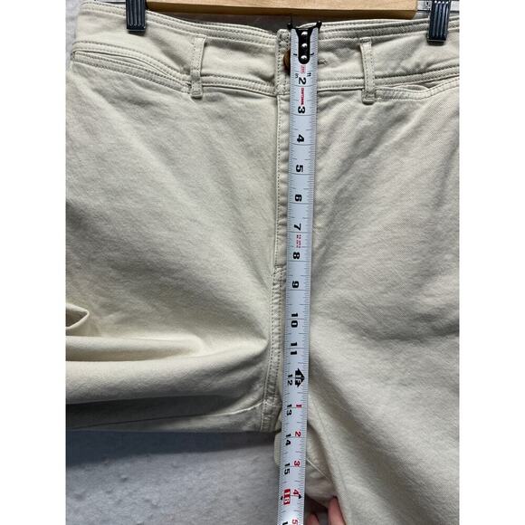 Loft Made and Loved Cream Jeans High Waist Slim WIDE LEG 29/8 Lagenlook Gorp - Picture 6 of 11